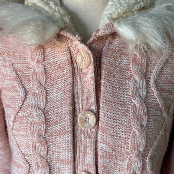 J-Fashion Kawaii Gyaru Liz Lisa x My Melody Pink White Hooded Sweater Jacket L - Picture 3 of 10